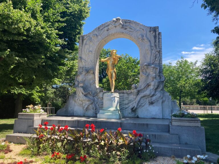 Statue of Johann Strauss in City Park, Vienna