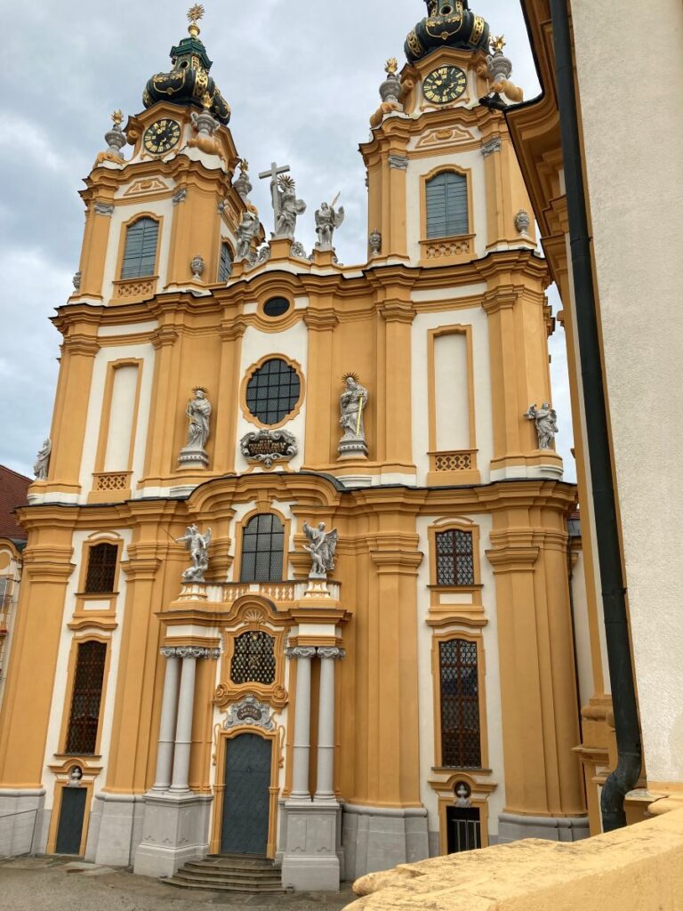 Exterior of the Melk Abbey monastery